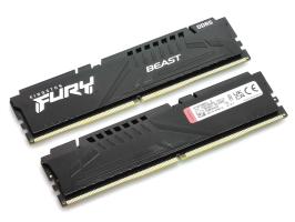 Оперативная память Kingston Fury Beast, DDR5, 32GB (1x32GB), 5600 MHz, CL40, с радиатором, чёрный