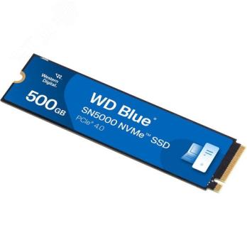 Накопитель SSD WD Blue SN5000, 500Gb, PCIe 4.0 x4, M.2 2280, NVMe, R/W 5000/4000