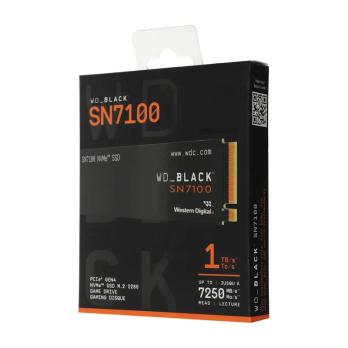 Накопитель SSD 1Tb WD черный SN7100, M.2 2280, PCI-E 3x4, R/W - 7250/6900 Mb/s 3D-NAND TLC