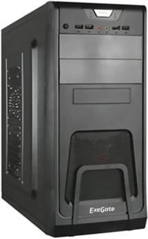 Компьютерный корпус Miditower ExeGate EX278390RUS ExeGate CP-603 Black, ATX, (CP350W, 80мм), 2хUSB+2хUSB 3.0, Audio