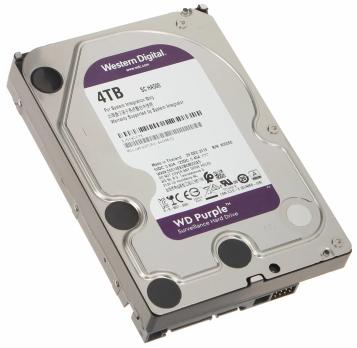 Жесткий диск Western Digital 4Tb 5400rpm Purple SATA III, 256Mb, 3.5"