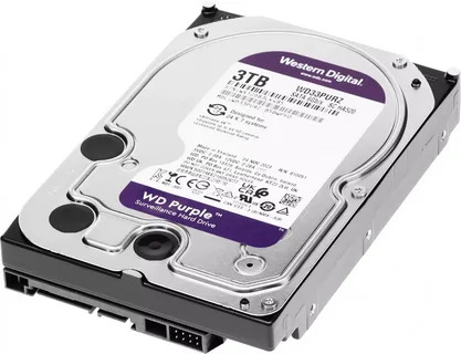 Жесткий диск Western Digital 3Tb WD33PURZ SATA-III Surveillance Purple (5400rpm) 256Mb 3.5"