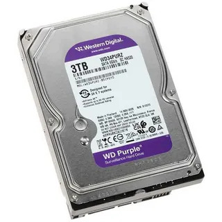 Жесткий диск Western Digital 3TB WD34PURZ HDD 3.5" Purple, SATA 6Gb/s (SATA-III), CMR