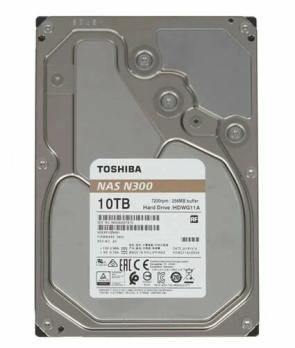 Жесткий диск HDD Toshiba N300 NAS SATA3 3.5" 10TB 7200 512Mb 6Gb/s 1 year warranty
