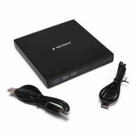 Оптический привод внешний с интерфейсом USB Gembird DVD-USB-02 пластик, черный