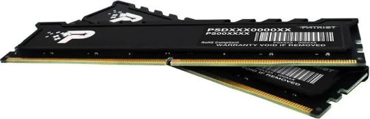 Оперативная память Patriot Signature Premium, DDR5, 64Gb (2x32 Gb), 4800 MHz, CL40, DIMM, радиатор, черный