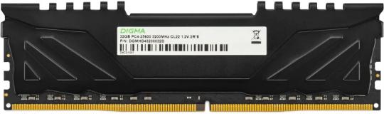 Оперативная память Digma, DDR4, 32GB (1x32GB), 3200MHz, CL22, DIMM