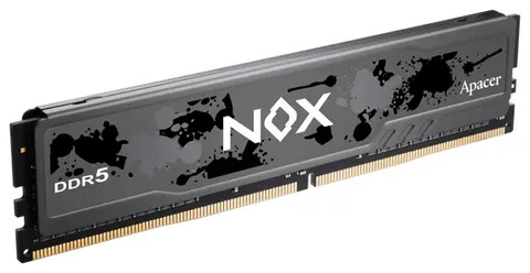 Оперативная память Apacer Nox, DDR5, 32Gb (2x16Gb), 5200MHz, CL40, DIMM, радиатор, серый/черный