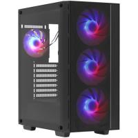 Компьютерный корпус Deepcool MATREXX 55 MESH V4 без БП, боковое окно (закаленное стекло), 3xARGB LED 140мм вентилятора спереди, 1xARGB LED 120мм вентилятор сзади, черный, ATX