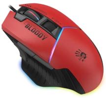 Мышь проводная A4Tech Bloody W95 Max Sports красный/черный оптическая (12000dpi) USB (10but)