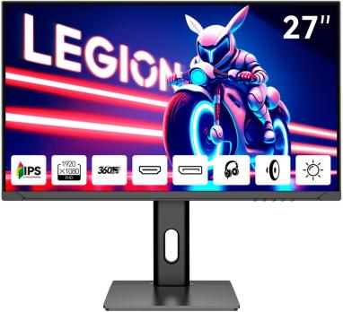 Монитор 27" Aiwa MD2710 IPS 1920x1080, 360 Гц, 1 мс, 16:9, 300 кд/м², 2xHDMI 2.0, 2xDP 1.2, 3.5 Jack, динамики (2x3 Вт), HDR10, FreeSync, G-Sync, черный