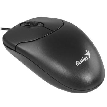 Мышь проводная Genius NetScroll 120 V2 черный, 1000 dpi, USB, кнопки - 3