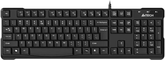 Клавиатура A4Tech KR-750 проводная, USB Type-A, чёрный