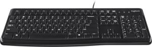Клавиатура проводная Logitech K120 for business, USB черный (заводская гравировка)
