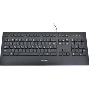 Клавиатура проводная Logitech Keyboard K280E (920-005215) USB черный