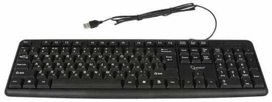 Клавиатура проводная Gembird KB-8320U-BL, USB, черный
