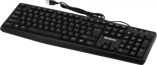 Клавиатура проводная Defender Concept HB-164, USB, черный