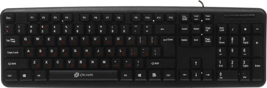 Клавиатура Oklick 90M проводная, USB Type-A, чёрный