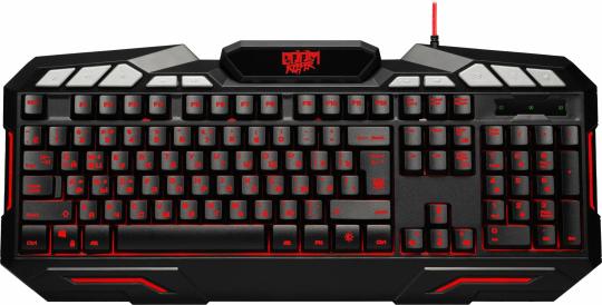 Клавиатура проводная Defender Doom Keeper GK-100DL RU, USB, черный