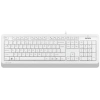Клавиатура проводная A4Tech Fstyler FK10, USB, белый/серый