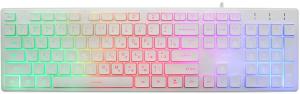 Клавиатура Oklick 550ML проводная, USB Type-A, белый