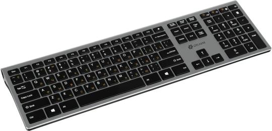 Клавиатура Oklick 890S беспроводная, радиоканал, серый