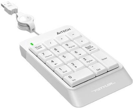 Числовой блок проводной A4Tech Fstyler FK13, USB, белый