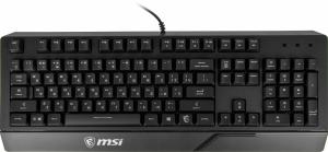 Клавиатура проводная MSI VIGOR GK20 RU черный USB Multimedia for gamer LED (подставка для запястий)