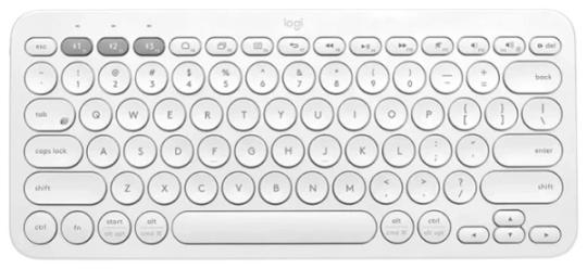 Клавиатура беспроводная Logitech K380, Bluetooth, белый