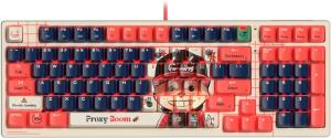 Клавиатура проводная A4Tech Bloody AT98 Proxy Boom USB бежевый/красный