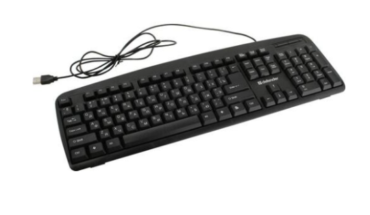 Клавиатура проводная Defender Office HB-910 RU, USB, черный