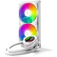 Система жидкостного охлаждения ID-Cooling SL240 XE ARGb белый 120мм алюминий+медь 1800rpm 30db 4-pin 300W