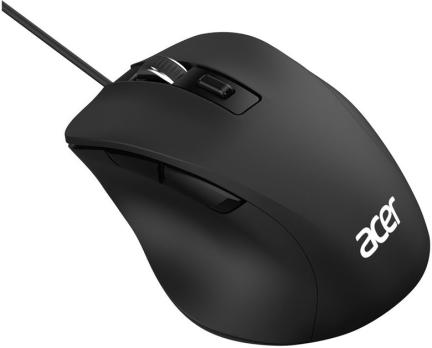 Мышь проводная Acer OMW120 черный, 2000 dpi, USB, кнопки - 6