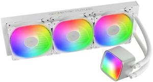 Система жидкостного охлаждения Water Cooling System Geometric Future Eskimo Pro 360 (240W, 360мм, ARGb, белый/Fans: 3x120мм, 80.81CFM, 34.2dBA, 2000RPM/Pump height 54мм, 3200RPM, Rad thickness 27мм/S: 1851, 1700, 1200, 115X, 2011, 2066, AM5, AM4)