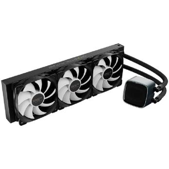 Система жидкостного охлаждения Water Cooling System Geometric Future Eskimo Pro 360 (240W, 360мм, ARGb, белый/Fans: 3x120мм, 80.81CFM, 34.2dBA, 2000RPM/Pump height 54мм, 3200RPM, Rad thickness 27мм/S: 1851, 1700, 1200, 115X, 2011, 2066, AM5, AM4)