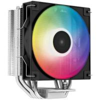 Кулер для процессора DEEPCOOL AG400 LED черный, 120 мм, алюминий/медь, 2000 об/мин, 31.6 дБ, 4 pin, 220 Вт, 150 мм