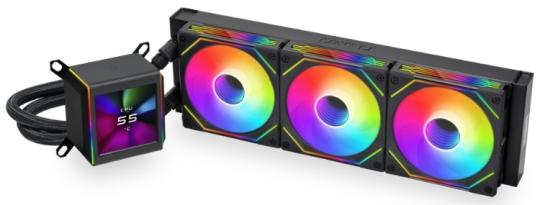СВО для процессора LIAN LI Galahad II LCD SL-INF G89.GA2ALCD36INB.00 черный 120мм алюминий+медь 1200rpm 29db 4-pin