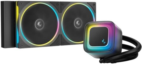 Система жидкостного охлаждения Deepcool LE240 PRO ARGb Soc-AM5/AM4/1200/1700/1851 черный 4-pin 28.2-33dB Al 280W 1347gr Ret (R-LE240PRO-BKAMMC-G-1)