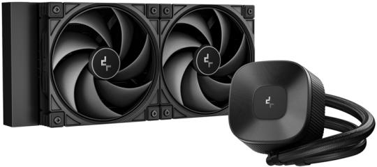 Система жидкостного охлаждения Deepcool LE240 V2 Zero Dark Soc-AM5/AM4/1200/1700/1851 черный 4-pin 28.2-31.6dB Al 220W 1359gr Ret (R-LE240ZERO-BKLNMD-G-1)