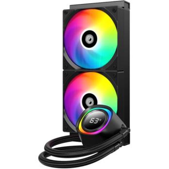 Система водяного охлаждения ID-Cooling FX240 TD ARGB Soc-AM5/AM4/1200/1700/1851 черный 4-pin 27.2dB Al LCD 300W Ret