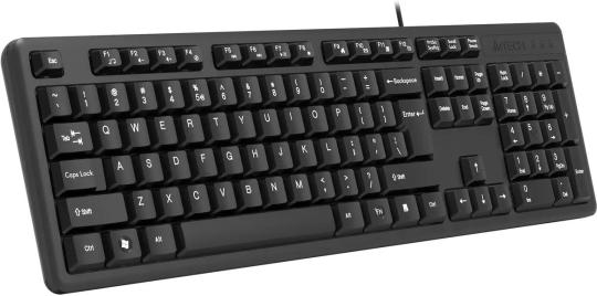 Клавиатура проводная A4Tech KK-3, USB, черный