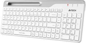 Клавиатура проводная A4Tech Fstyler FK25, USB, белый/серый