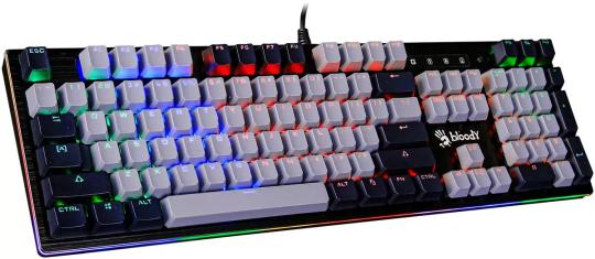 Клавиатура проводная A4Tech Bloody B828N USB черный/серый