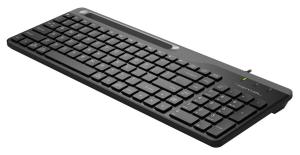 Клавиатура беспроводная A4Tech Fstyler FBK25, USB, Bluetooth/Радиоканал, белый/серый