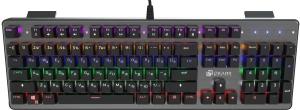 Клавиатура Oklick 970G Dark Knight проводная, USB Type-A, чёрный/серебристый