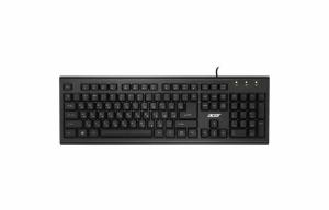 Клавиатура проводная Acer OKW120, USB, черный