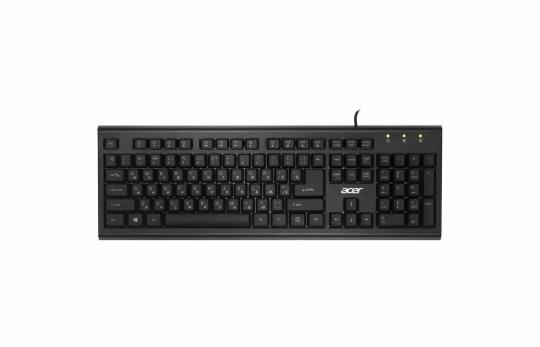 Клавиатура проводная Acer OKW120, USB, черный