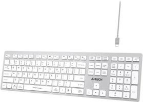 Клавиатура беспроводная A4Tech Fstyler FBX50C, USB, Bluetooth/Радиоканал, белый