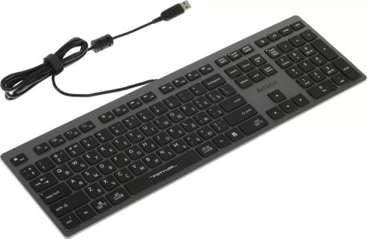 Клавиатура проводная A4Tech Fstyler FX60 серый/белый