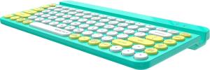 Клавиатура беспроводная A4Tech Fstyler FBK30, USB, Bluetooth/Радиоканал, зеленый